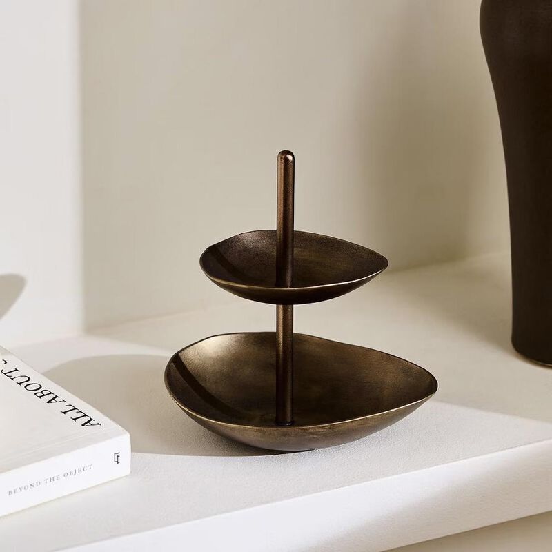 West Elm Organic Metal Jewelry Storage Tower image number 0